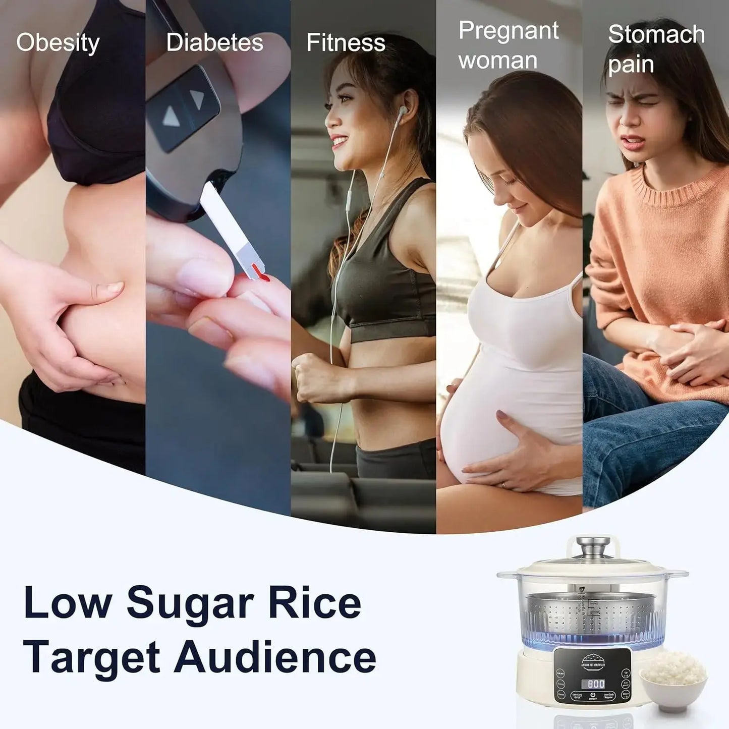 3L Multifunction Rice Cooker comfydesigners