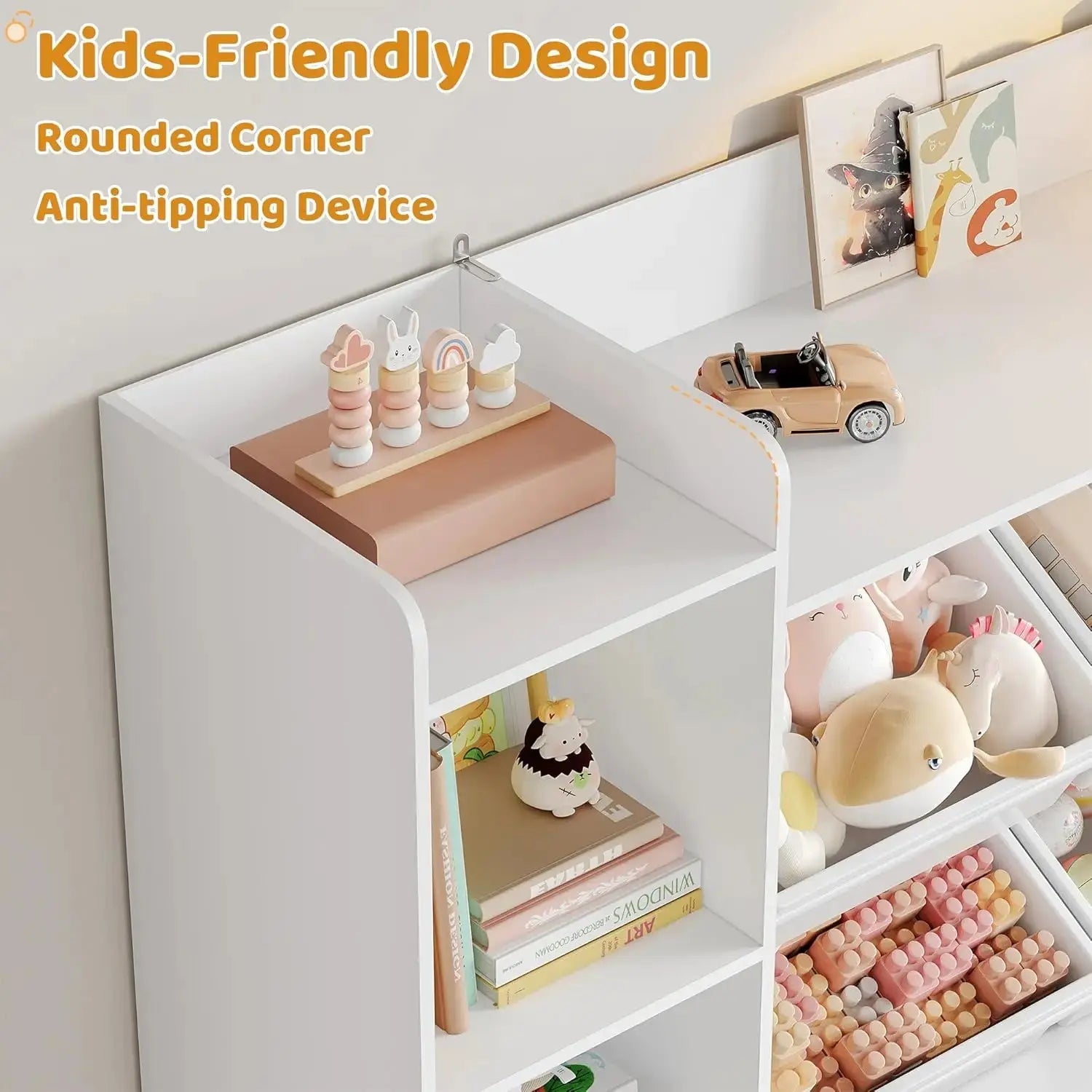 Where Every Toy Has a Happy Home — 4-in-1 Kids Toy Organizer with Drawers, Bins, Cubbies & Shelves comfydesigners