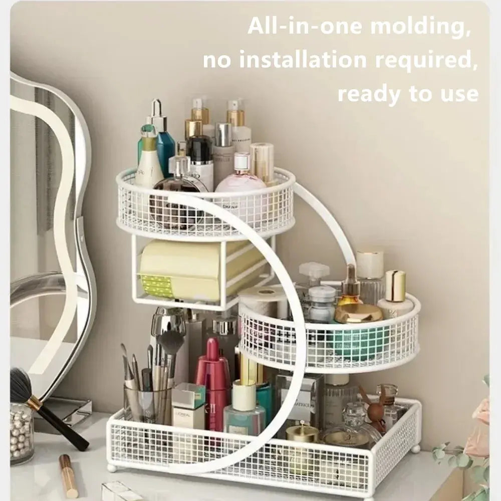 Your Makeup Deserves a Home That Isn’t the Bottom of Your Bag — 2 & 3-Layer Cosmetic Organizer Rack comfydesigners