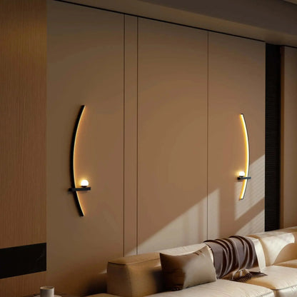 Arched Metal Adjustable LED Wall Sconce, 2pcs comfydesigners