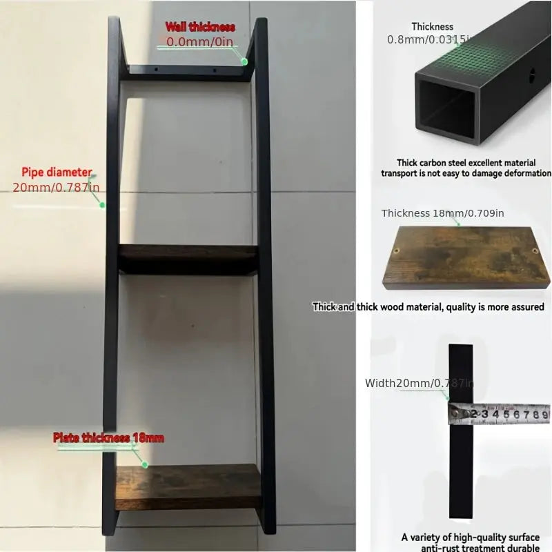 2-layer Carbon Steel Wall-Mounted Towel Rack comfydesigners
