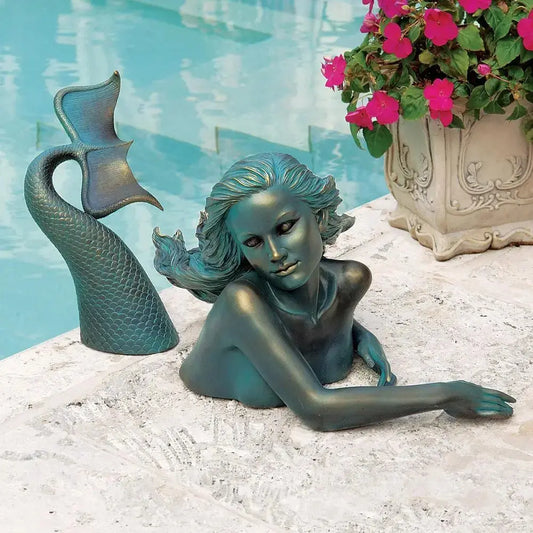 Meara the Mermaid Swimmer Indoor/Outdoor Garden Statue comfydesigners