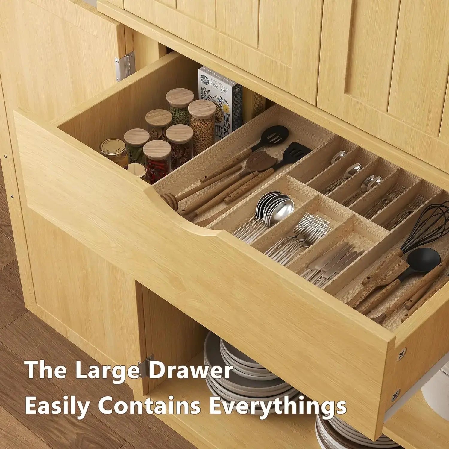 Farmhouse Storage Cabinet with Arched Doors comfydesigners