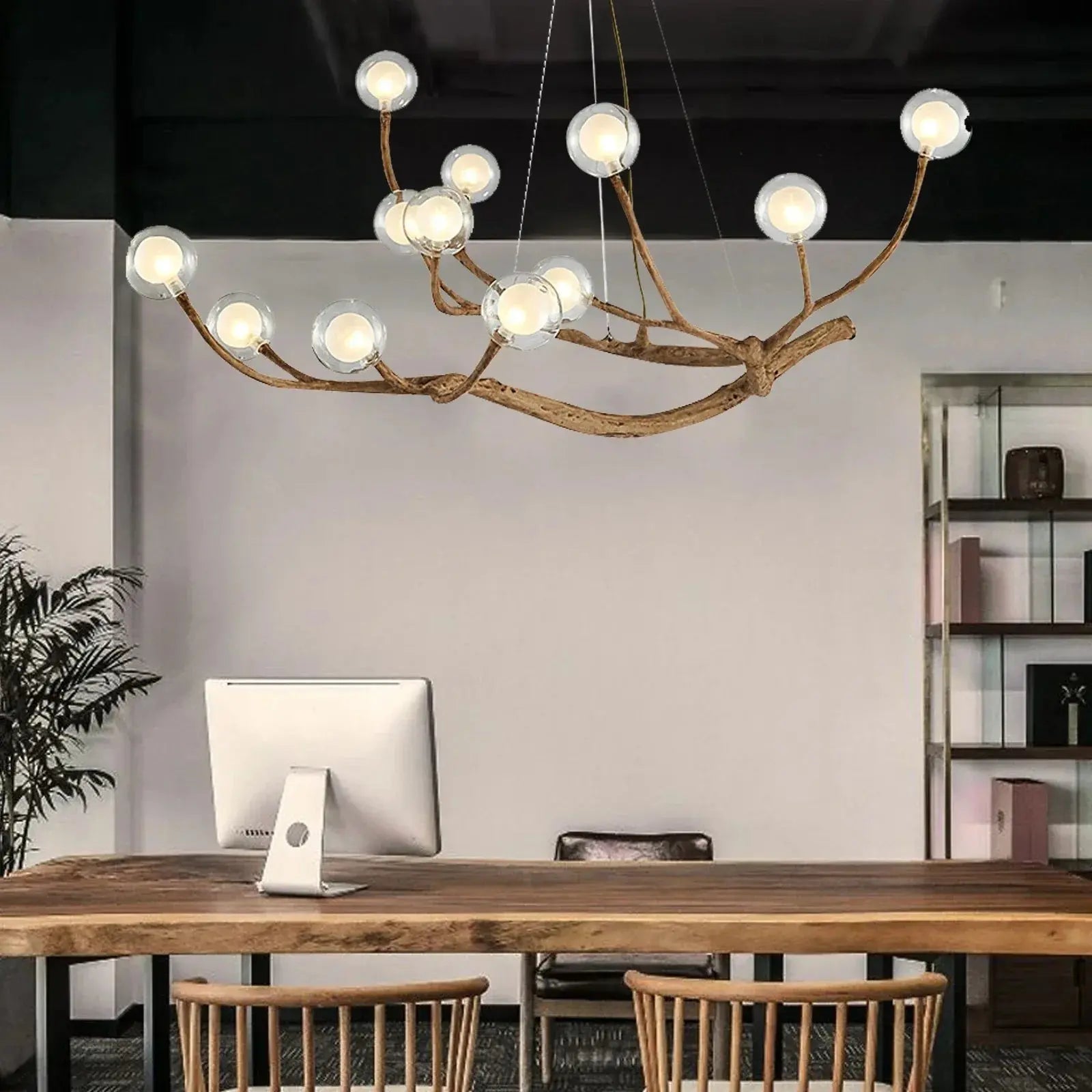 Bionic Branch Farmhouse Chandelier — 12-Light Warm White LED comfydesigners