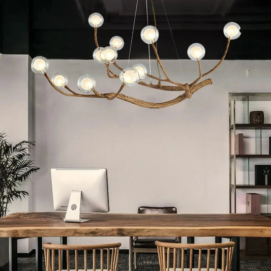 Bionic Branch Farmhouse Chandelier — 12-Light Warm White LED comfydesigners