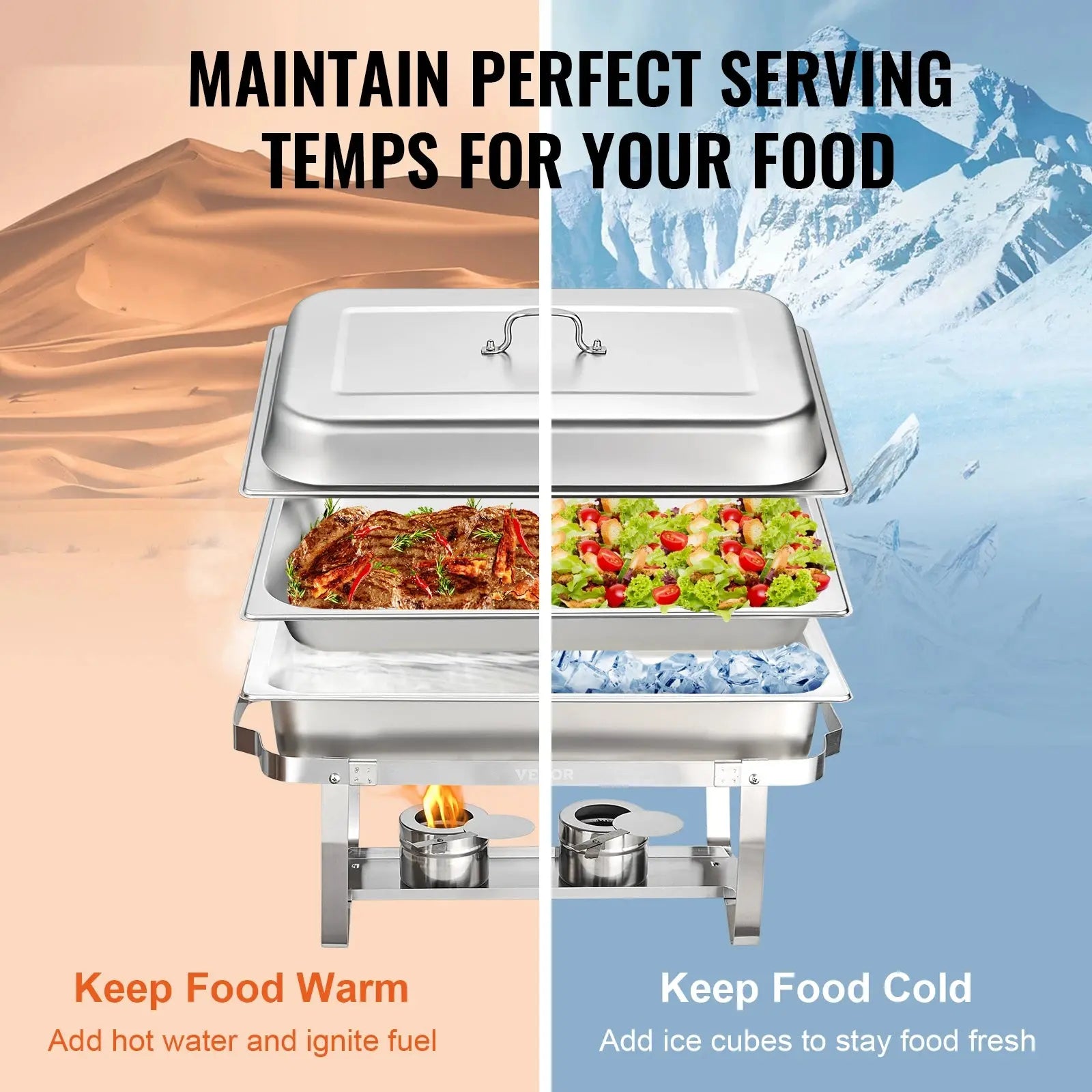 8QT Rectangle Chafing Dish comfydesigners