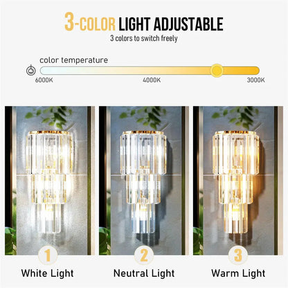 Modern Wall Crystal LED Sconce Light comfydesigners