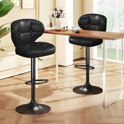 Adjustable Swivel Counter Height Bar Stools, Set of 4 comfydesigners