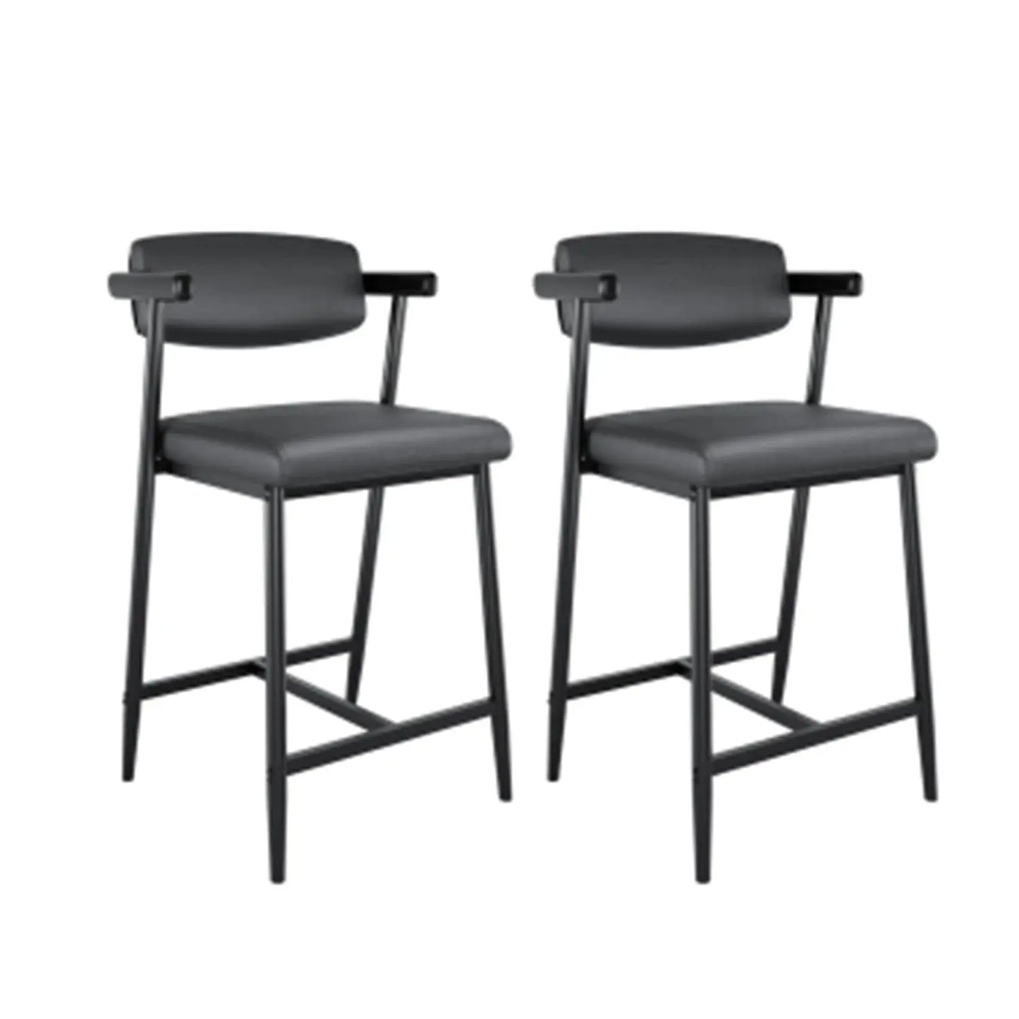 Upholstered Modern Bar Stools Set of 2 comfydesigners