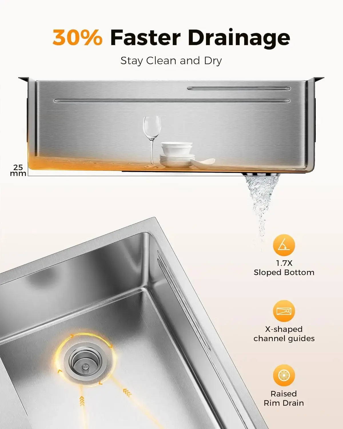 Stainless Steel Workstation Kitchen Sink | Single Bowl comfydesigners