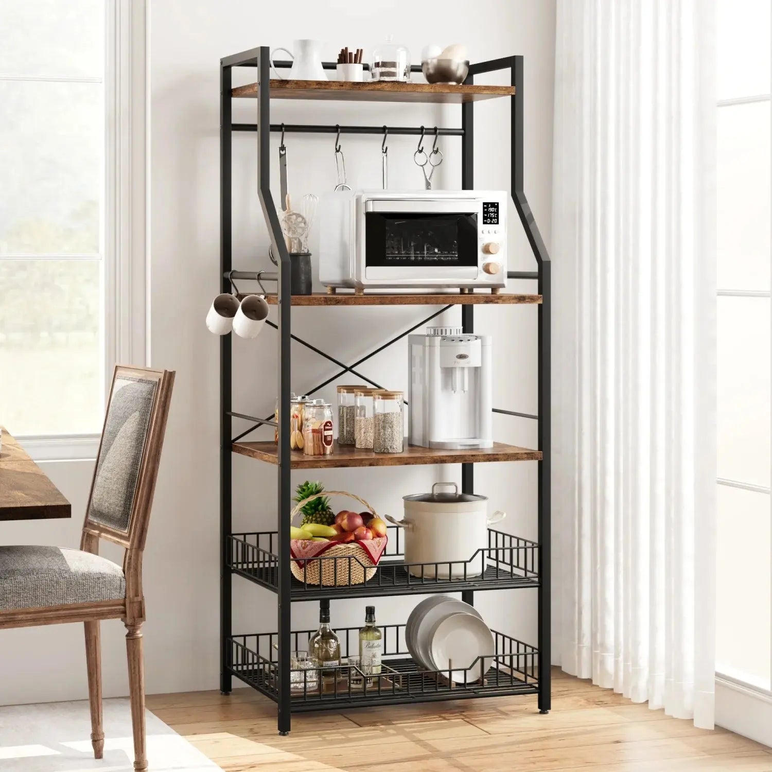 Kitchen Bakers Rack/Microwave Oven Stand comfydesigners