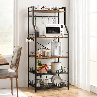 Kitchen Bakers Rack/Microwave Oven Stand comfydesigners