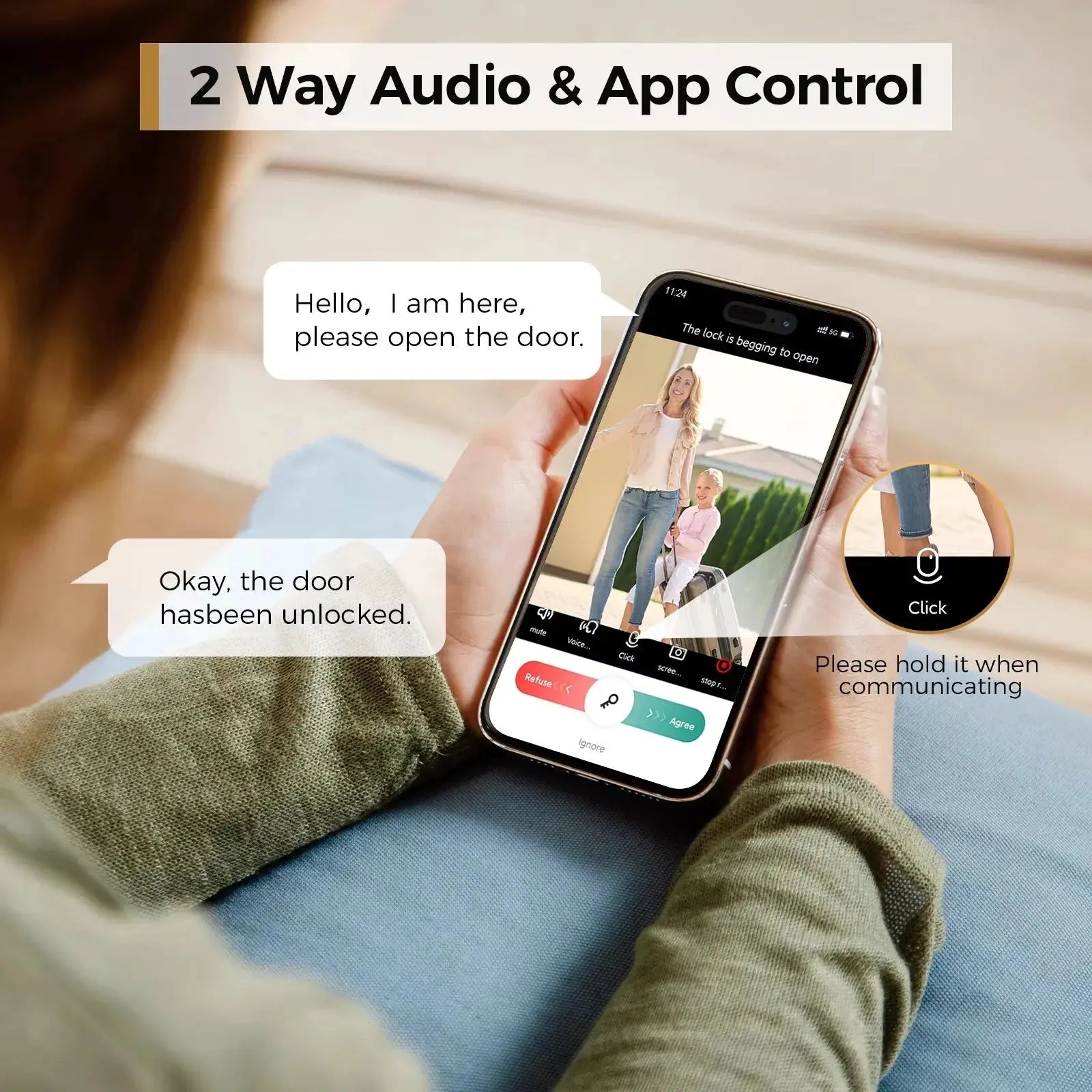 ARPHA Smart Lock D289H Smart WiFi Keyless Door Lock with Camera 5 in 1 Camera Fingerprint Entry App-Controlled Auto-Lock System comfydesigners