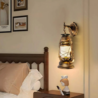 Antique Vintage Rustic Lantern Lamp Wall Sconce comfydesigners