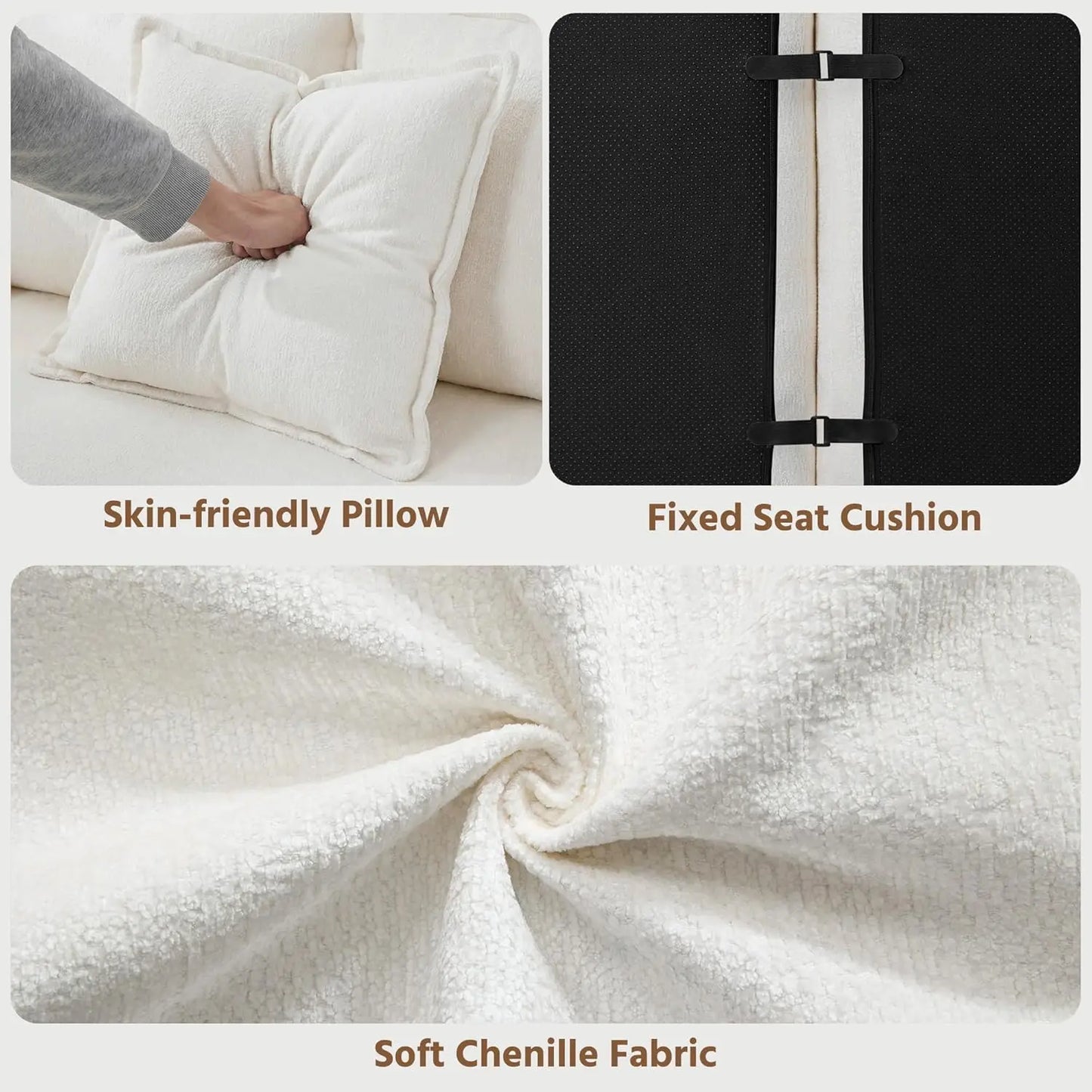 Oversized L-Shaped Boneless Sectional Sofa