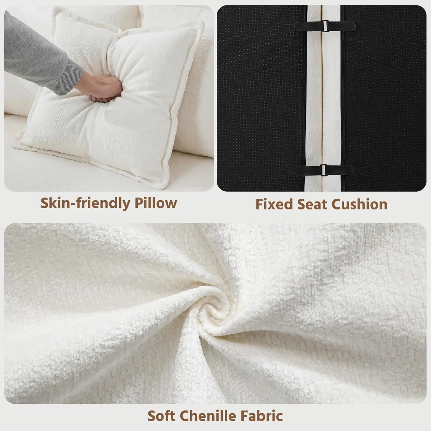Oversized L-Shaped Boneless Sectional Sofa
