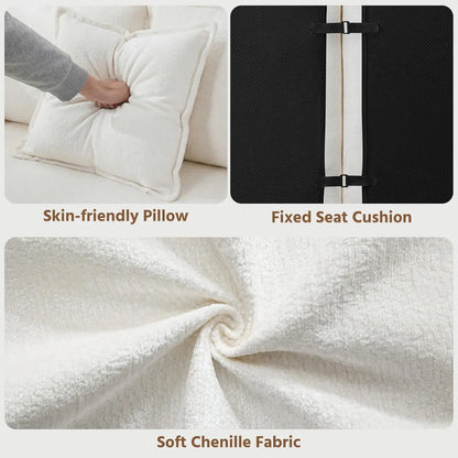 Oversized L-Shaped Boneless Sectional Sofa