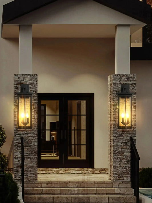 Weatherproof Outdoor Wall Lantern with Dusk to Dawn Sensor comfydesigners