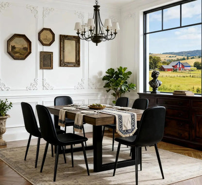 Extendable Wood Dining Table Set comfydesigners
