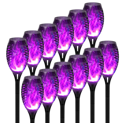 Light Up the Night, Naturally — Solar Flickering Flame Torch Pathway Lights, Sets of 4, 6, 8 & 12 comfydesigners