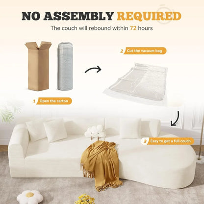 Oversized Modular Cloud Sectional Sofa