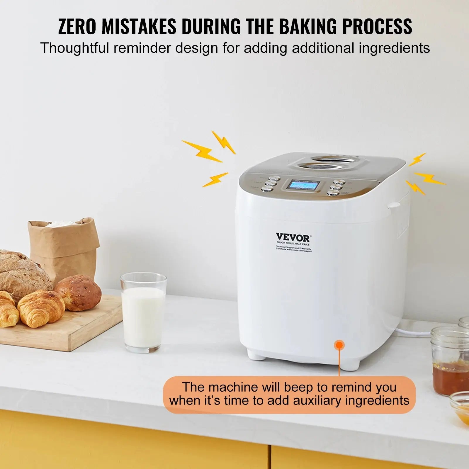 15-in-1 Bread Maker & Dough Machine | Fresh-Baked Loaves at the Push of a Button comfydesigners