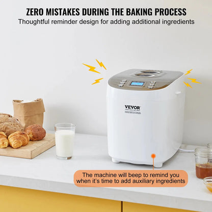 15-in-1 Bread Maker & Dough Machine | Fresh-Baked Loaves at the Push of a Button comfydesigners