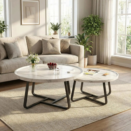 Mid Century Modern Nesting Coffee Table Set comfydesigners