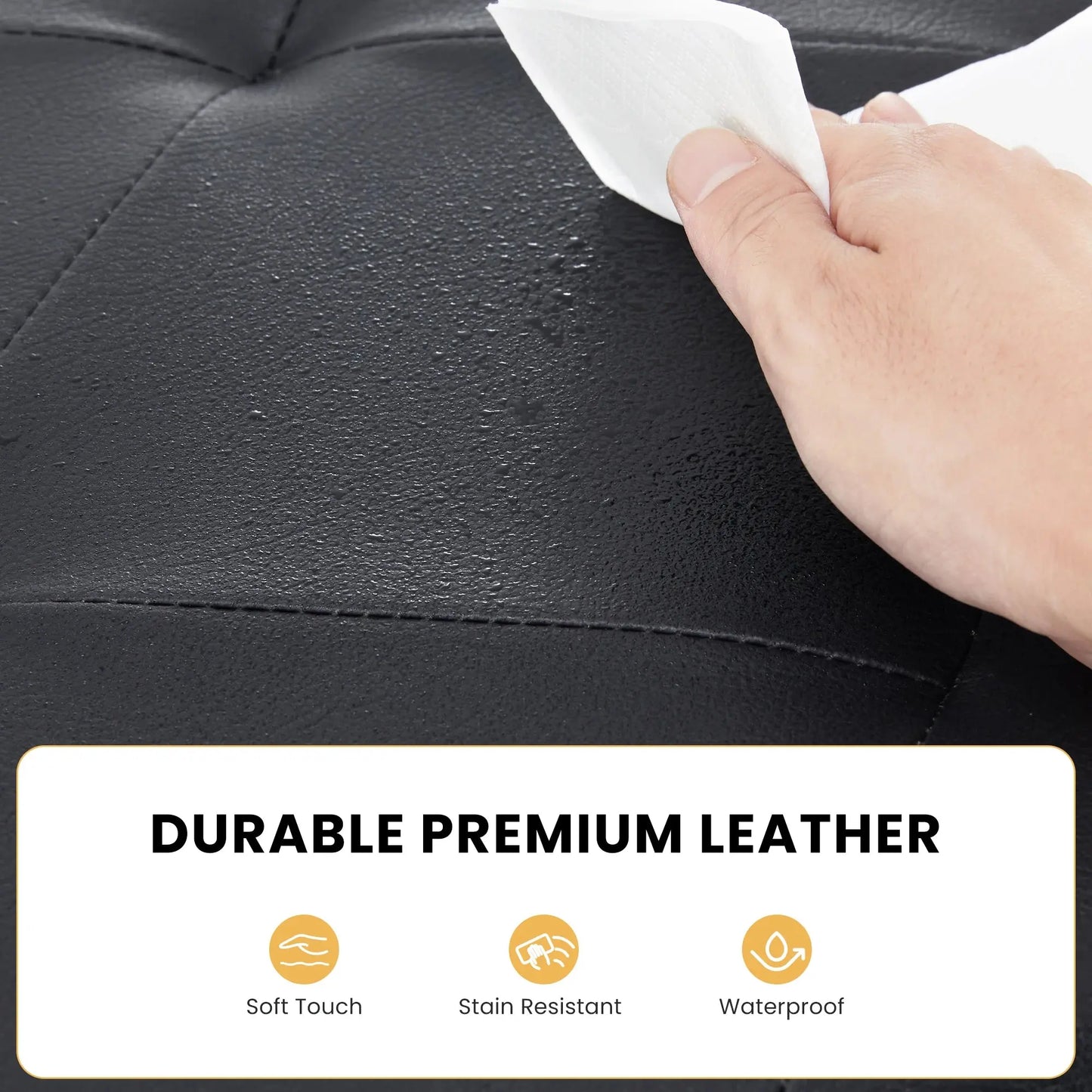 The Cleverest Seat in the Room — 30" Collapsible Leather Storage Ottoman & Footstool comfydesigners