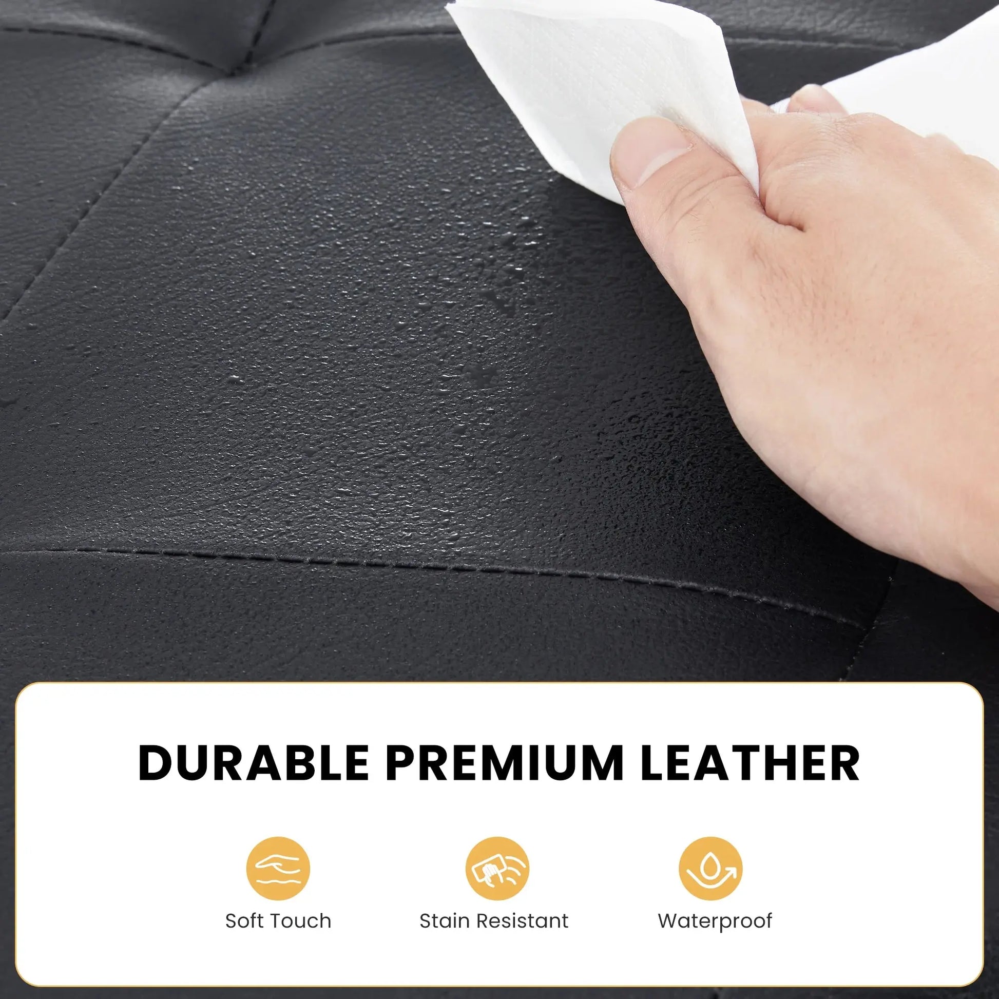 The Cleverest Seat in the Room — 30" Collapsible Leather Storage Ottoman & Footstool comfydesigners