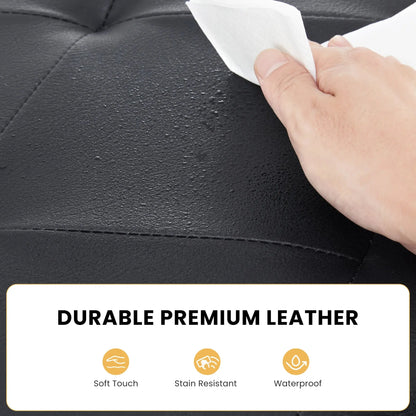 The Cleverest Seat in the Room — 30" Collapsible Leather Storage Ottoman & Footstool comfydesigners