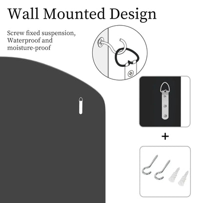 Silver Arched Venetian Beveled Wall Mirror comfydesigners