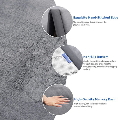 Soft Velvet Padded Minimalist Rug comfydesigners