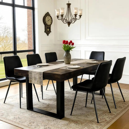Extendable Wood Dining Table Set comfydesigners