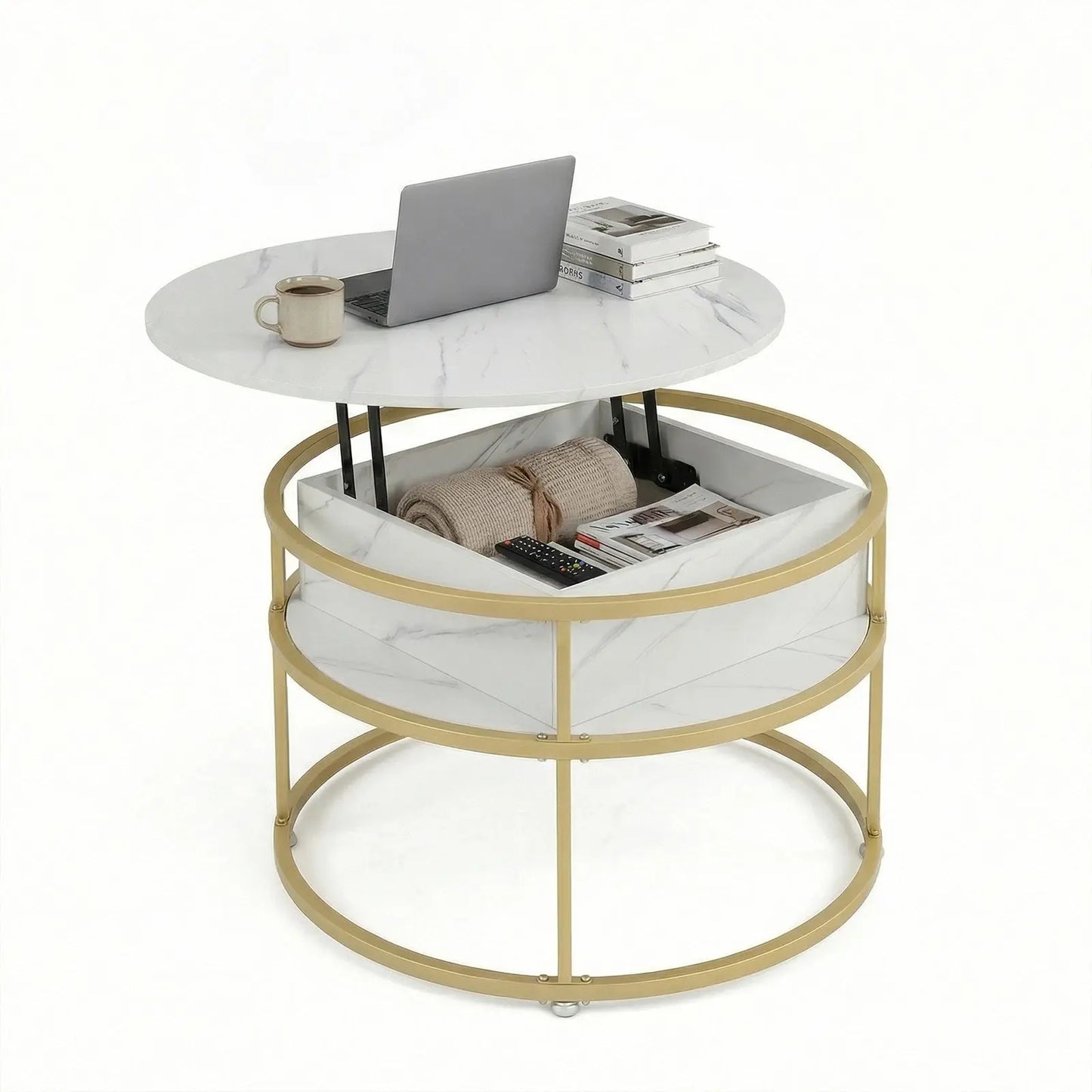 Lift Top Coffee Table w/ Hidden Compartment comfydesigners