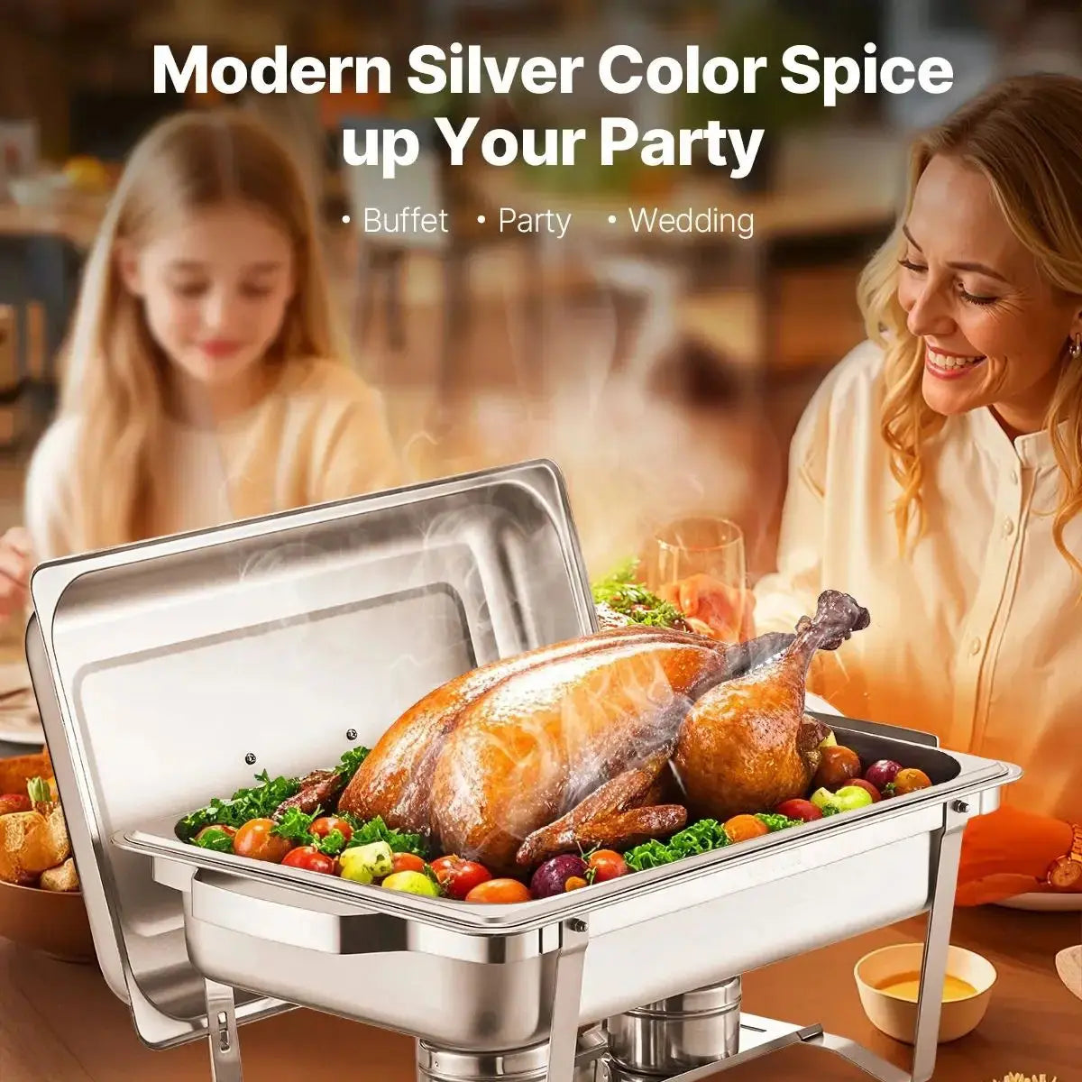 8QT Rectangle Chafing Dish comfydesigners