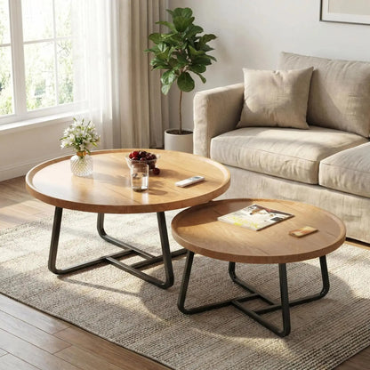 Mid Century Modern Nesting Coffee Table Set comfydesigners