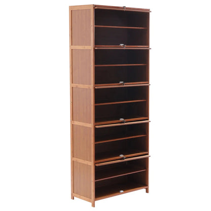 Bamboo Shoe Rack, Storage Organizer comfydesigners