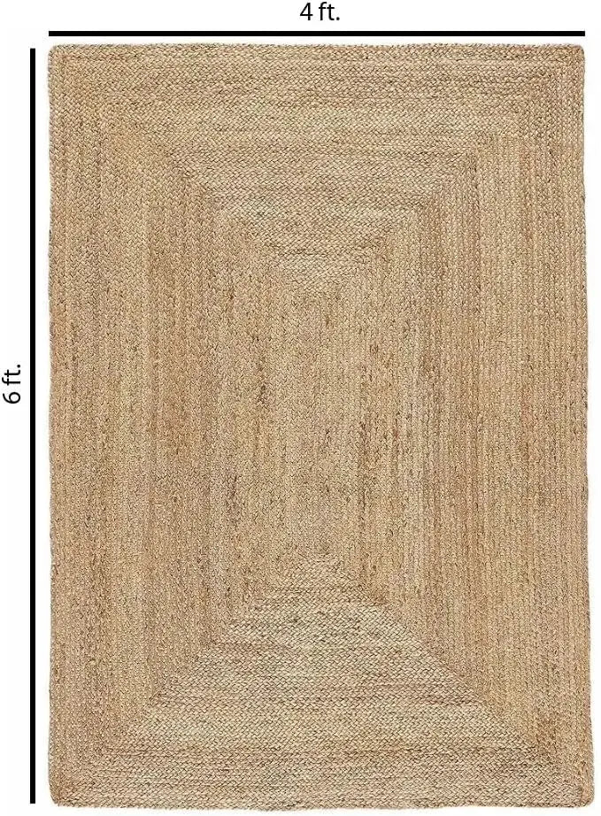 Handwoven Jute Reversible Area Rug comfydesigners