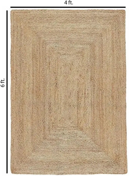 Handwoven Jute Reversible Area Rug comfydesigners