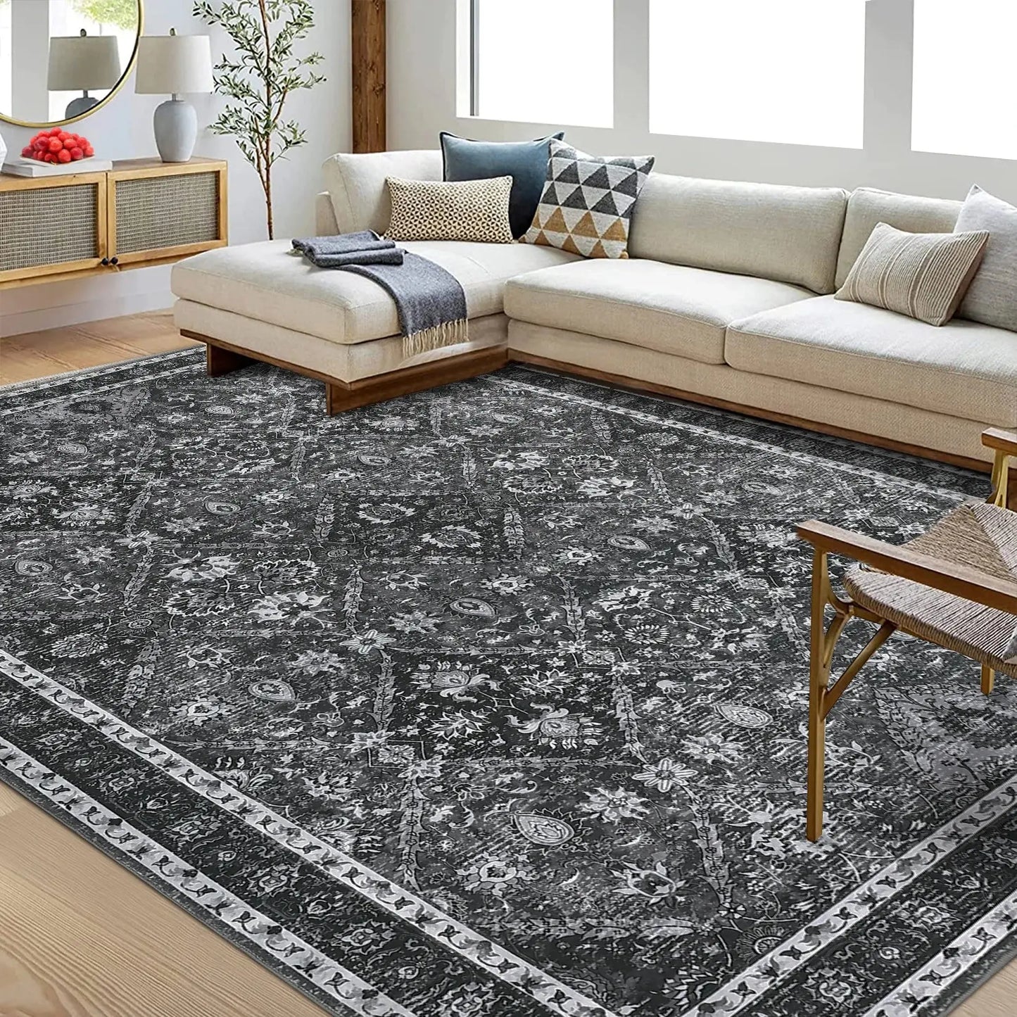 Washable, Non-Slip, Stain & Water Resistant Moroccan Rug comfydesigners