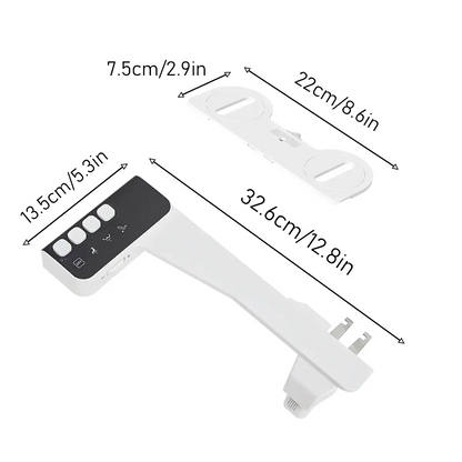 Non-Electric Self-Cleaning Hygienic Bidet Ultra Slim Toilet Seat Attachment comfydesigners