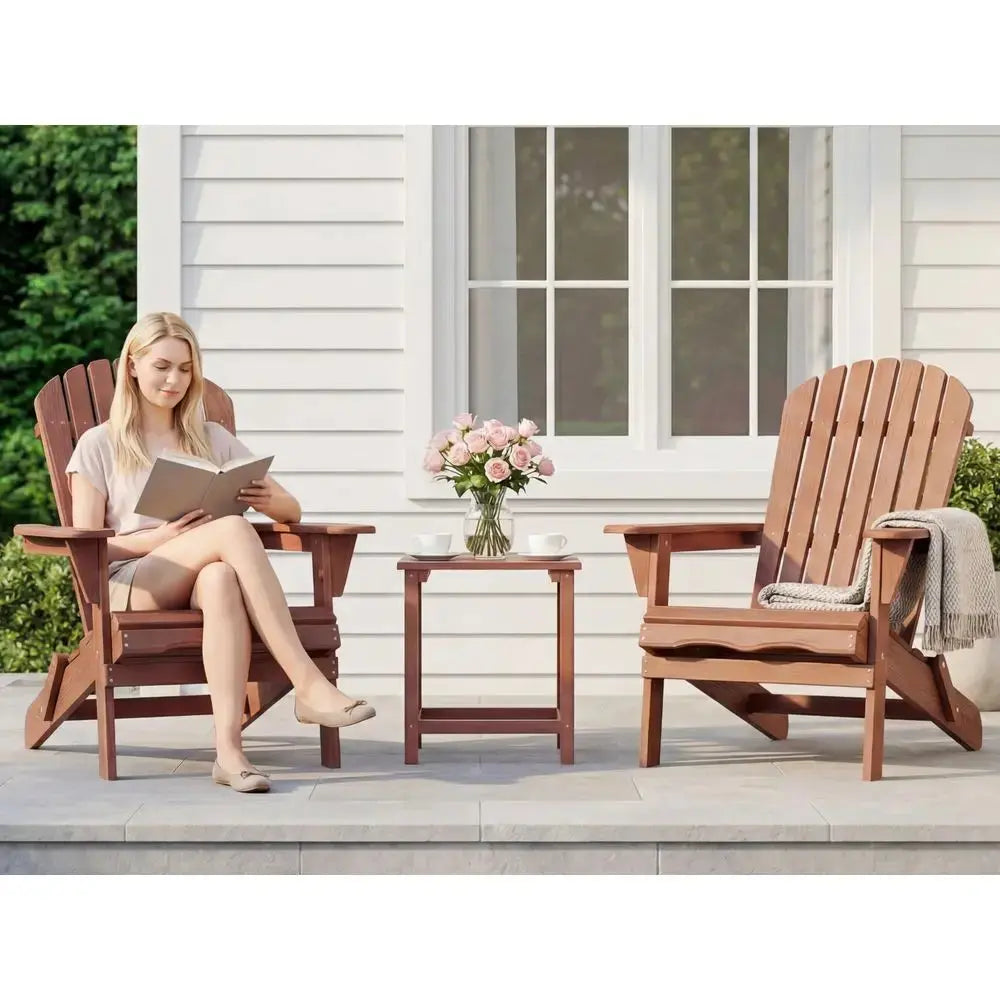 The Chair That Makes Every Backyard Feel Like a Resort — Set of 2 Folding Hemlock Adirondack Chairs comfydesigners
