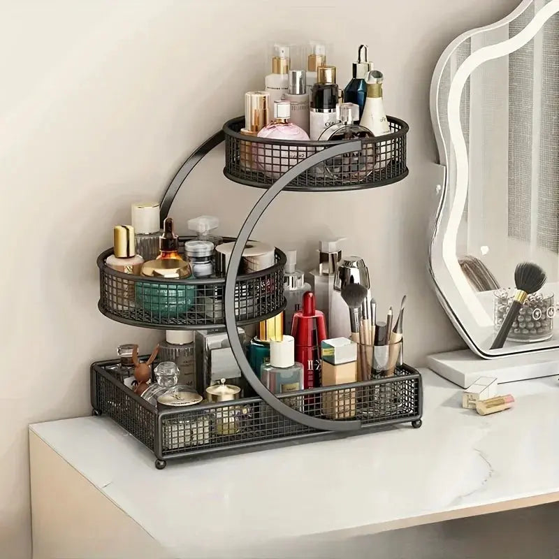 Your Makeup Deserves a Home That Isn’t the Bottom of Your Bag — 2 & 3-Layer Cosmetic Organizer Rack comfydesigners