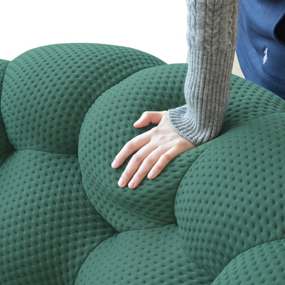 Curved Boneless Sofa with Ottoman