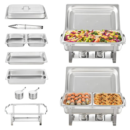 8QT Rectangle Chafing Dish comfydesigners