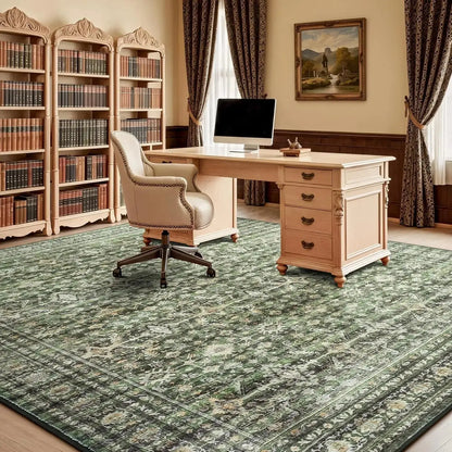 8x10 Washable Area Rug with Non-Slip Backing comfydesigners