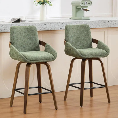 Counter Height Swivel Bar Stools, Set of 2 comfydesigners