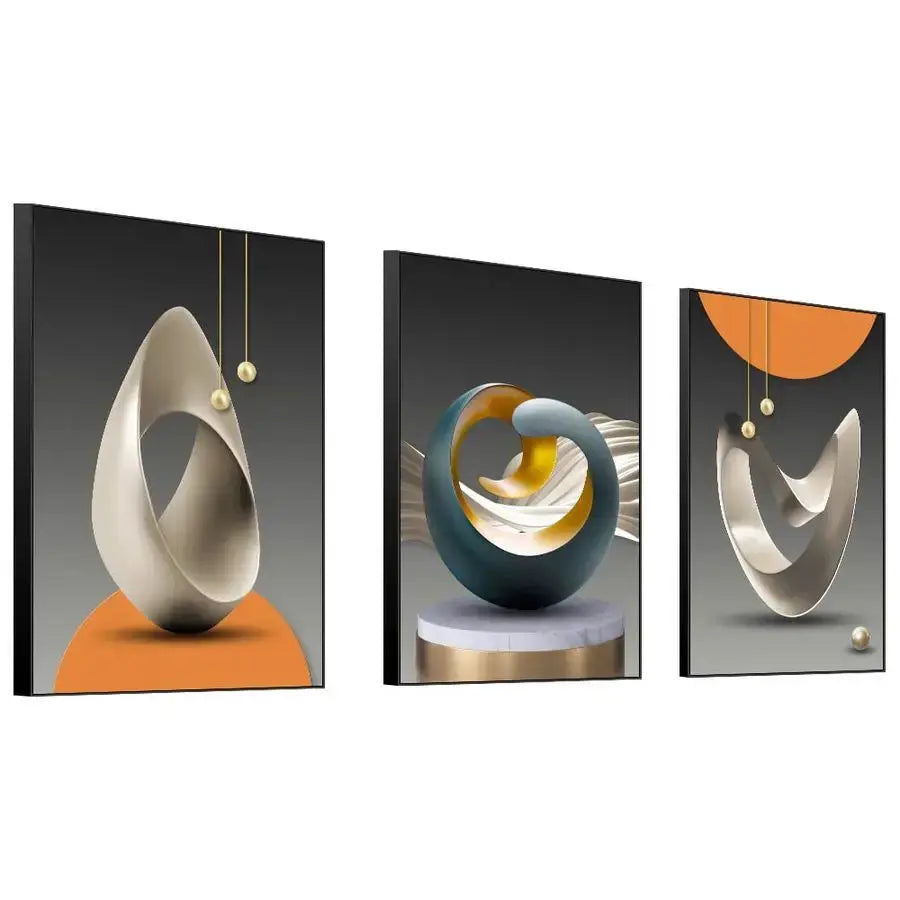 Abstract Geometric Framed Wall Art | Bold Canvas Print comfydesigners