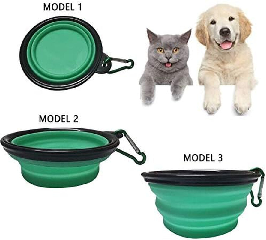 Portable Collapsible Silicone Dog Bowl - Expandable Travel Cup for Pet Food & Water